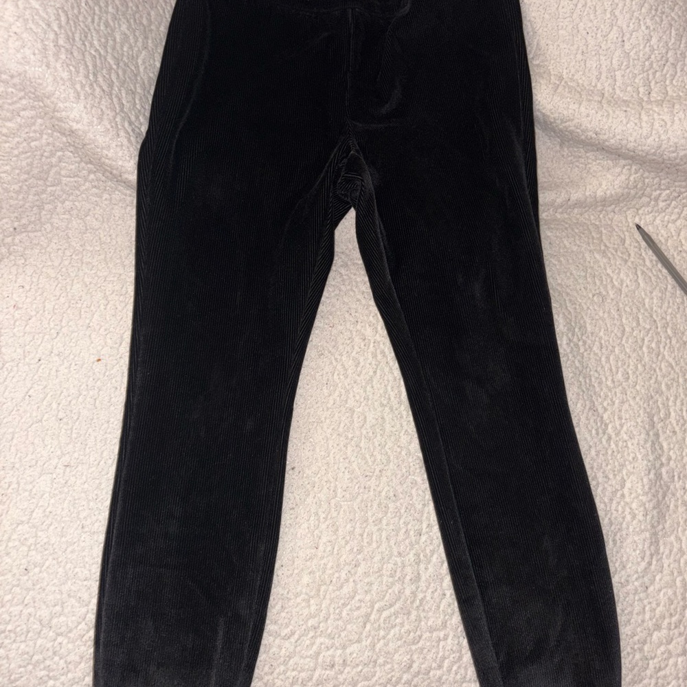 Nanette Lepore Velvet Black Cropped Pants